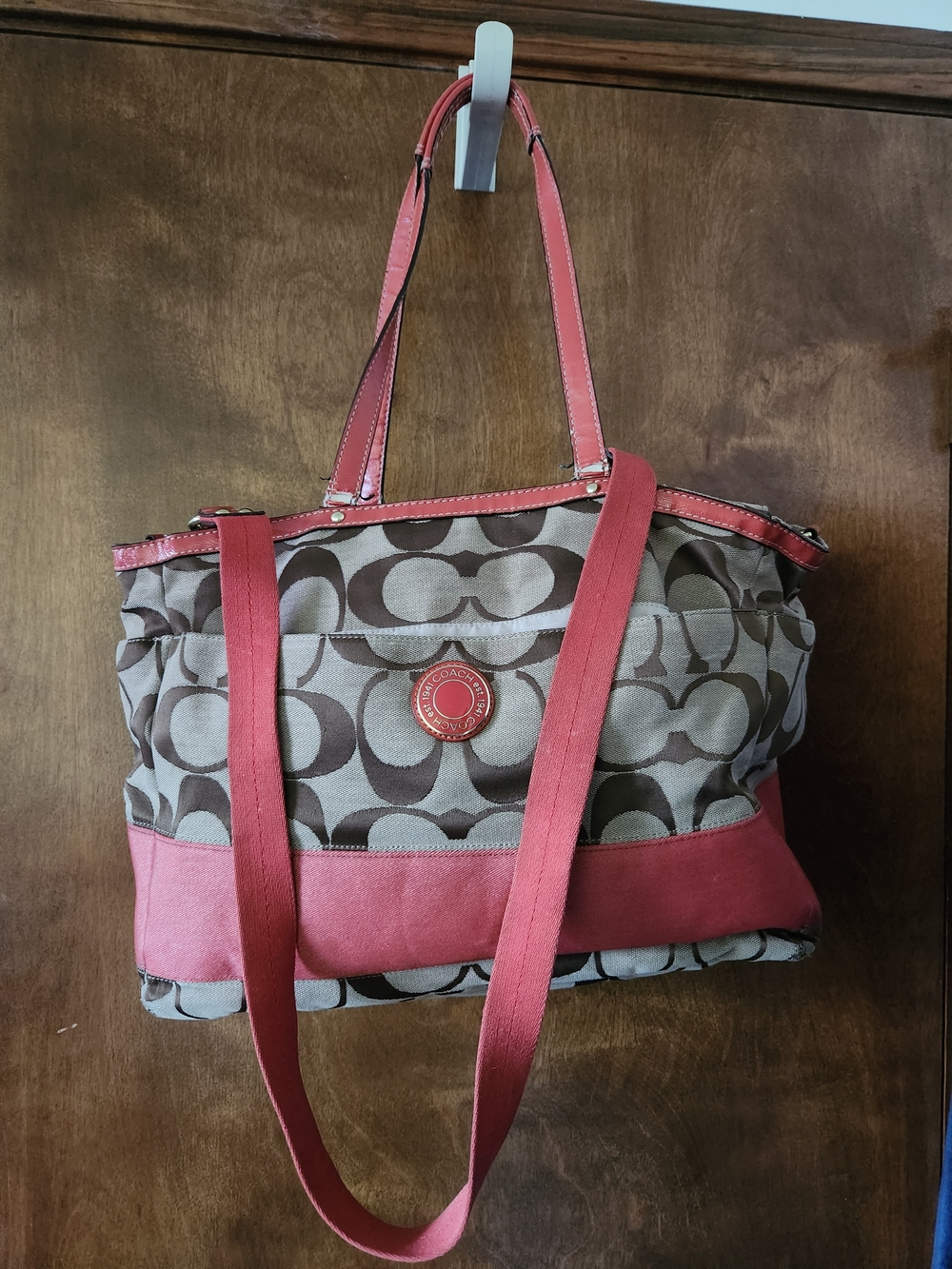 Rehab -Coach Lurex Signature Canvas Xlarge Tote